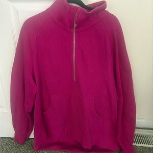 lululemon oversized long funnel half zip scuba